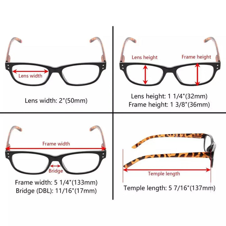 5 Pack Vintage Reading Glasses R019