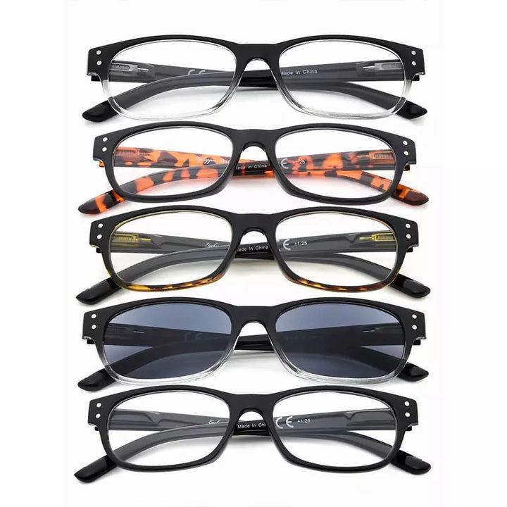 5 Pack Vintage Reading Glasses R019