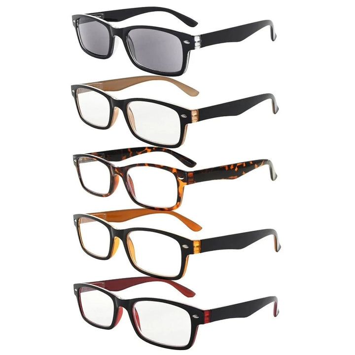 5 Pack Vintage Reading Glasses R055