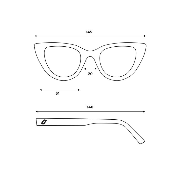 Evora - Womens Bio Acetate Sunglasses