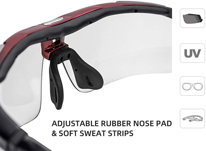 ROCKBROS-Slim Polarized Sports Sunglasses With 4 Interchangeable Lens Cycling Glasses UV400