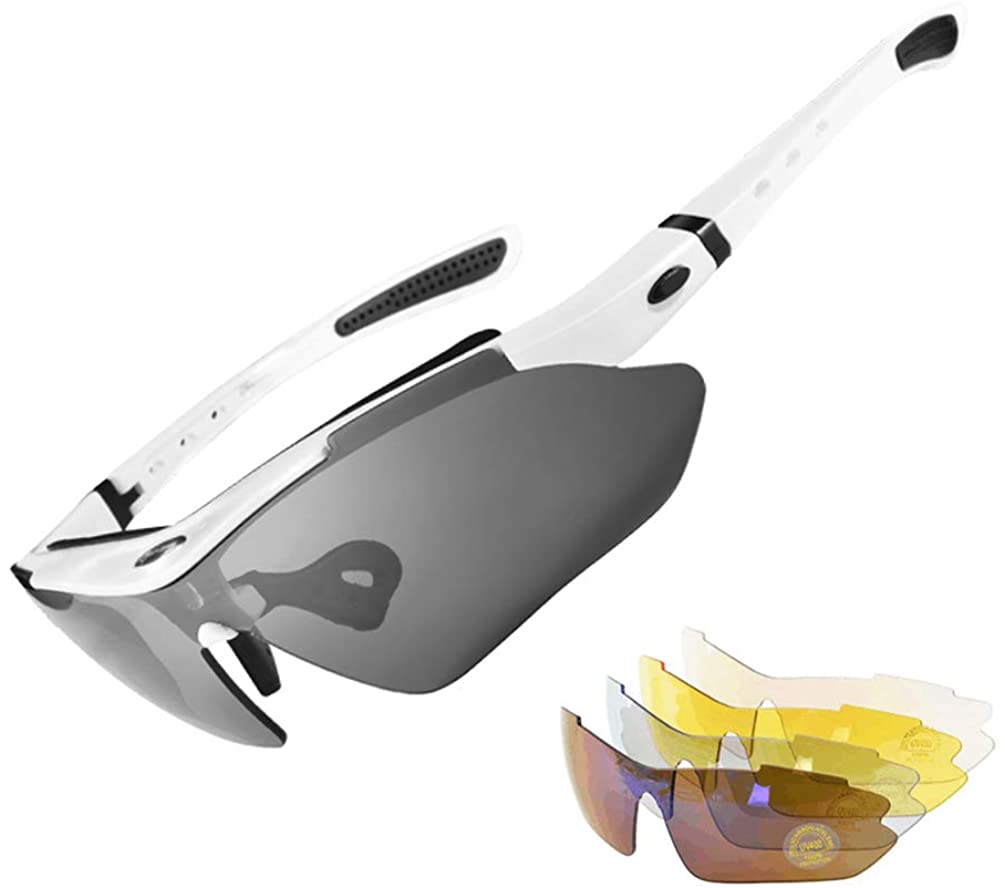 ROCKBROS-Slim Polarized Sports Sunglasses With 4 Interchangeable Lens Cycling Glasses UV400
