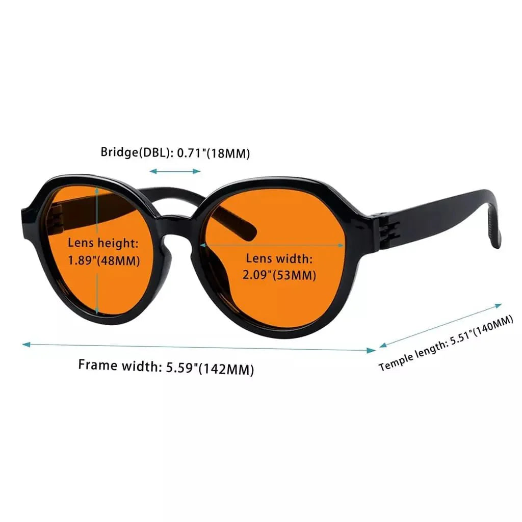 6 Pack 100% Blue Light Blocking Glasses Metalless Screwless Nighttime Eyewear R2317-B98