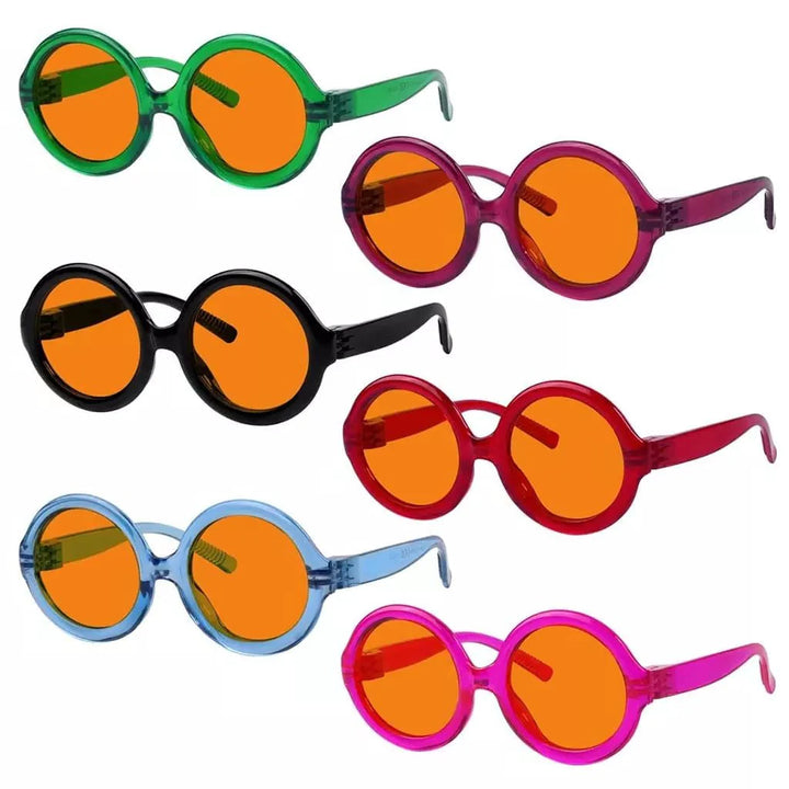 6 Pack 100% Blue Light Blocking Orange Glasses for Sleep Metalless Screwless R2313-B98