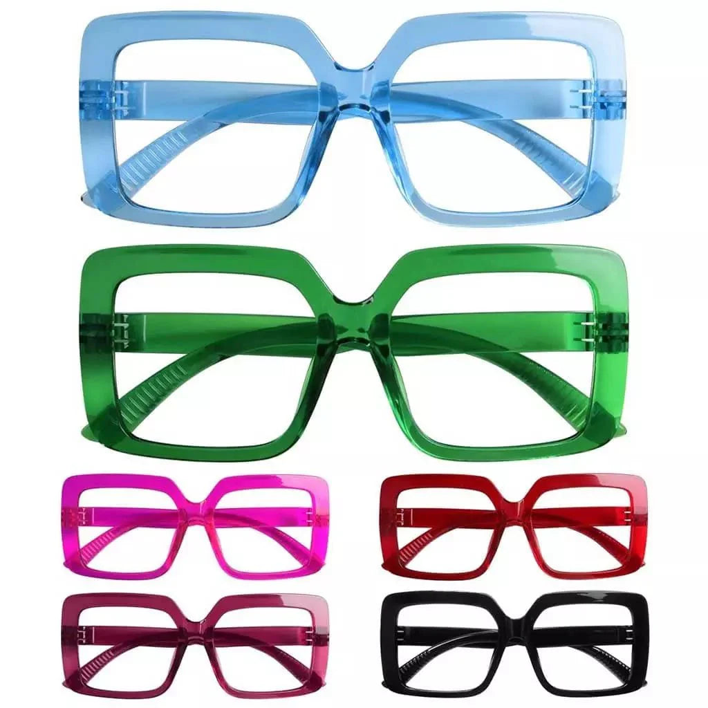 6 Pack 30% Blue Light Blocking Glasses Metalless Screwless Eyewear R2311-B15