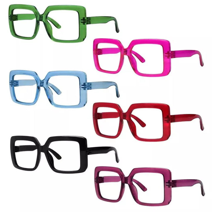 6 Pack 30% Blue Light Blocking Glasses Metalless Screwless Eyewear R2311-B15
