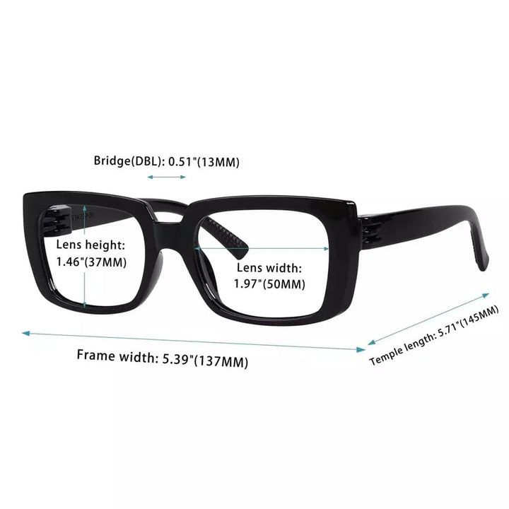 6 Pack 30% Blue Light Blocking Metalless Screwless Eyeglasses NR9107-B15