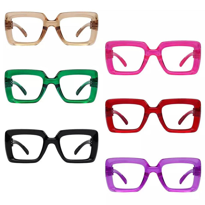 6 Pack 30% Blue Light Blocking Metalless Screwless Glasses NR2101-B15