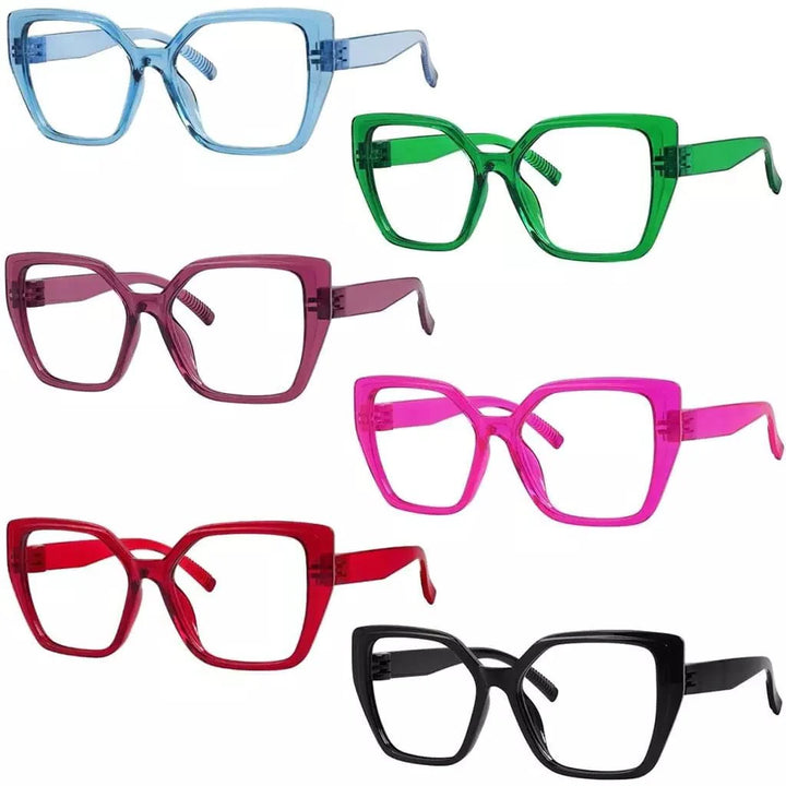 6 Pack 30% Blue Light Blocking Metalless Screwless Glasses R2314-B15