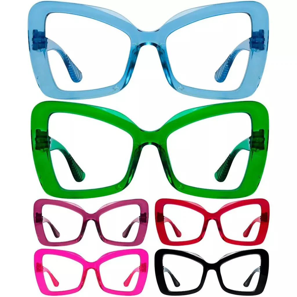 6 Pack 30% Blue Light Blocking Metalless Screwless Glasses R2315-B15