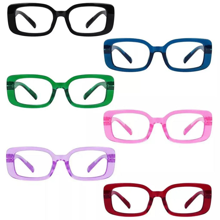 6 Pack 30% Blue Light Blocking Metalless Screwless Glasses R2502-B15