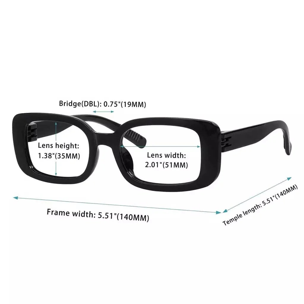 6 Pack 30% Blue Light Blocking Metalless Screwless Glasses R2502-B15