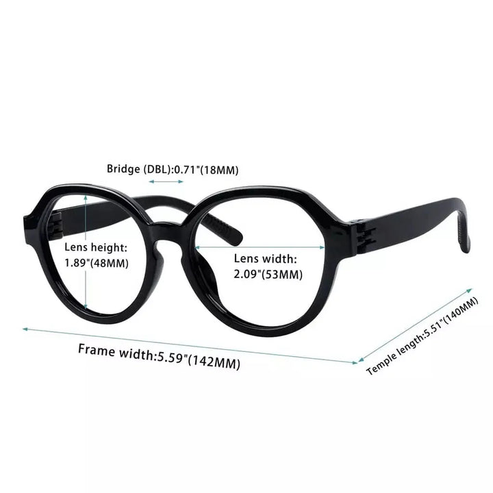 6 Pack Anti 30% Blue Light Glasses Metalless Screwless Eyewear R2317-B15