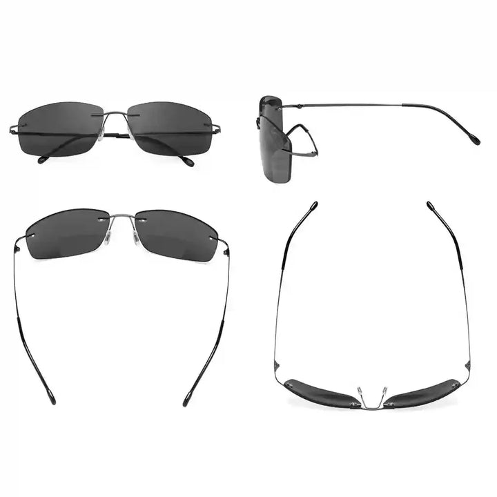 6 Pack Frameless Bifocal Sunglasses Reading Glasses SGWK4