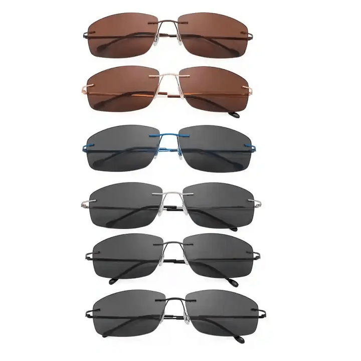 6 Pack Frameless Bifocal Sunglasses Reading Glasses SGWK4