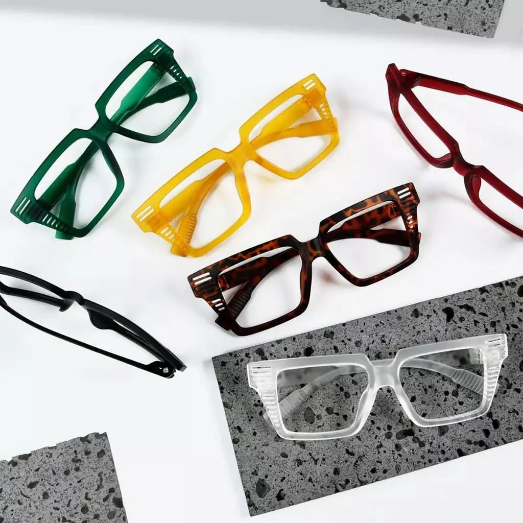 6 Pack Huge Metalless Screwless Reading Glasses R2503