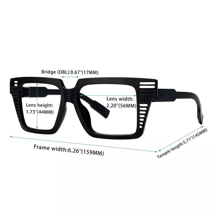 6 Pack Huge Metalless Screwless Reading Glasses R2503