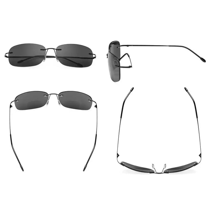 6 Pack Lightweight Rimless Bifocal Reading Sunglasses SGWK2