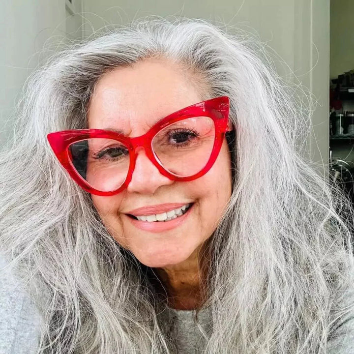 6 Pack Oversized Cat-eye Metalless Screwless Reading Glasses R2318