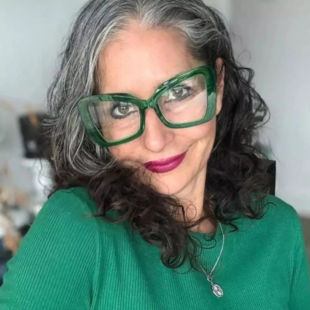 6 Pack Oversized Screwless Metalless Cat-eye Reading Glasses R2315