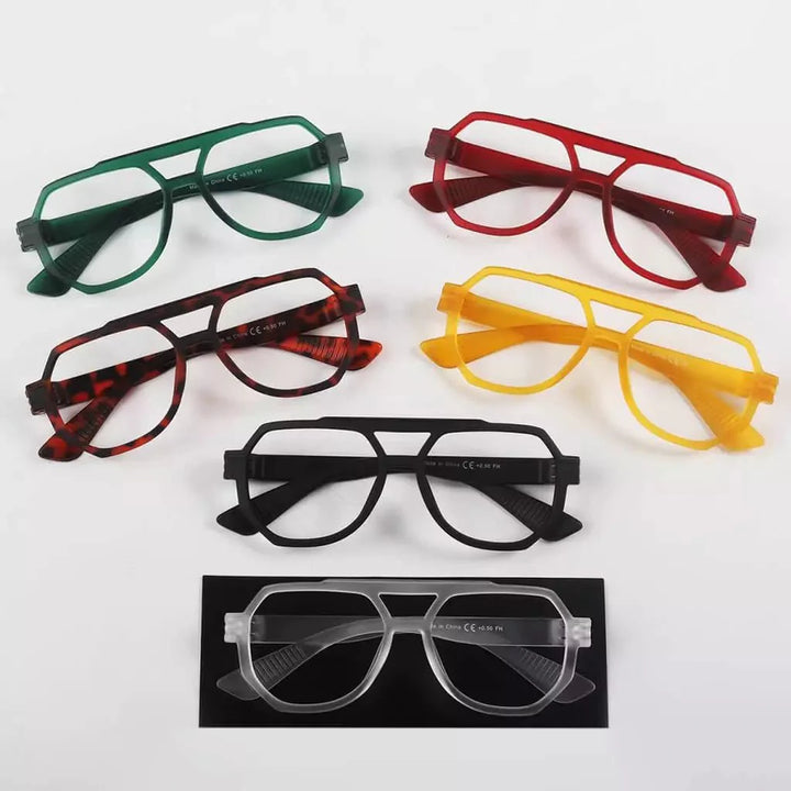 6 Pack Pilot Screwless Metalless Reading Glasses R2309