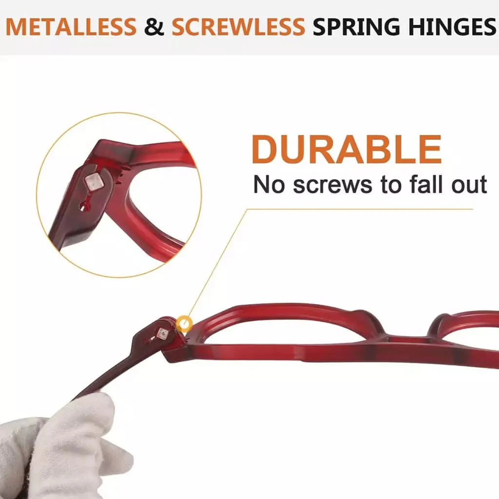 6 Pack Pilot Screwless Metalless Reading Glasses R2309