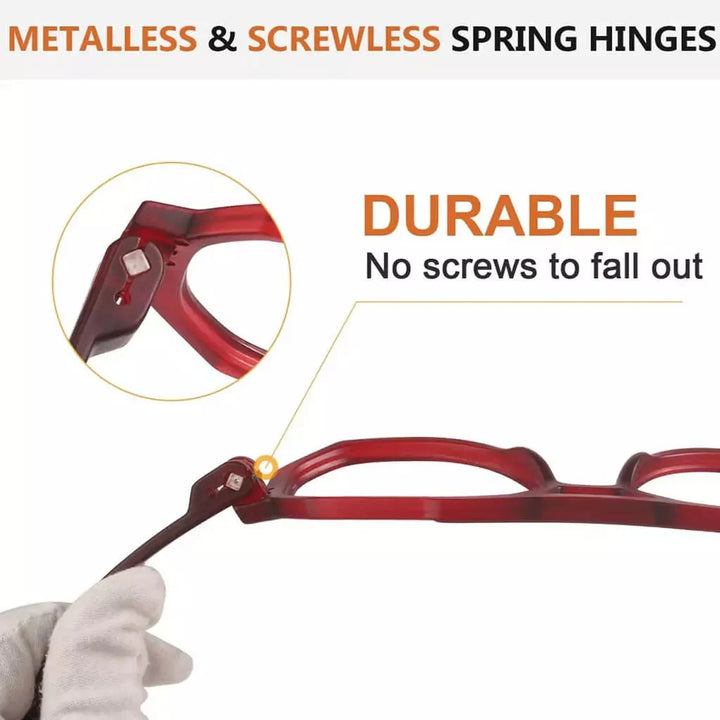 6 Pack Pilot Screwless Metalless Reading Glasses R2309