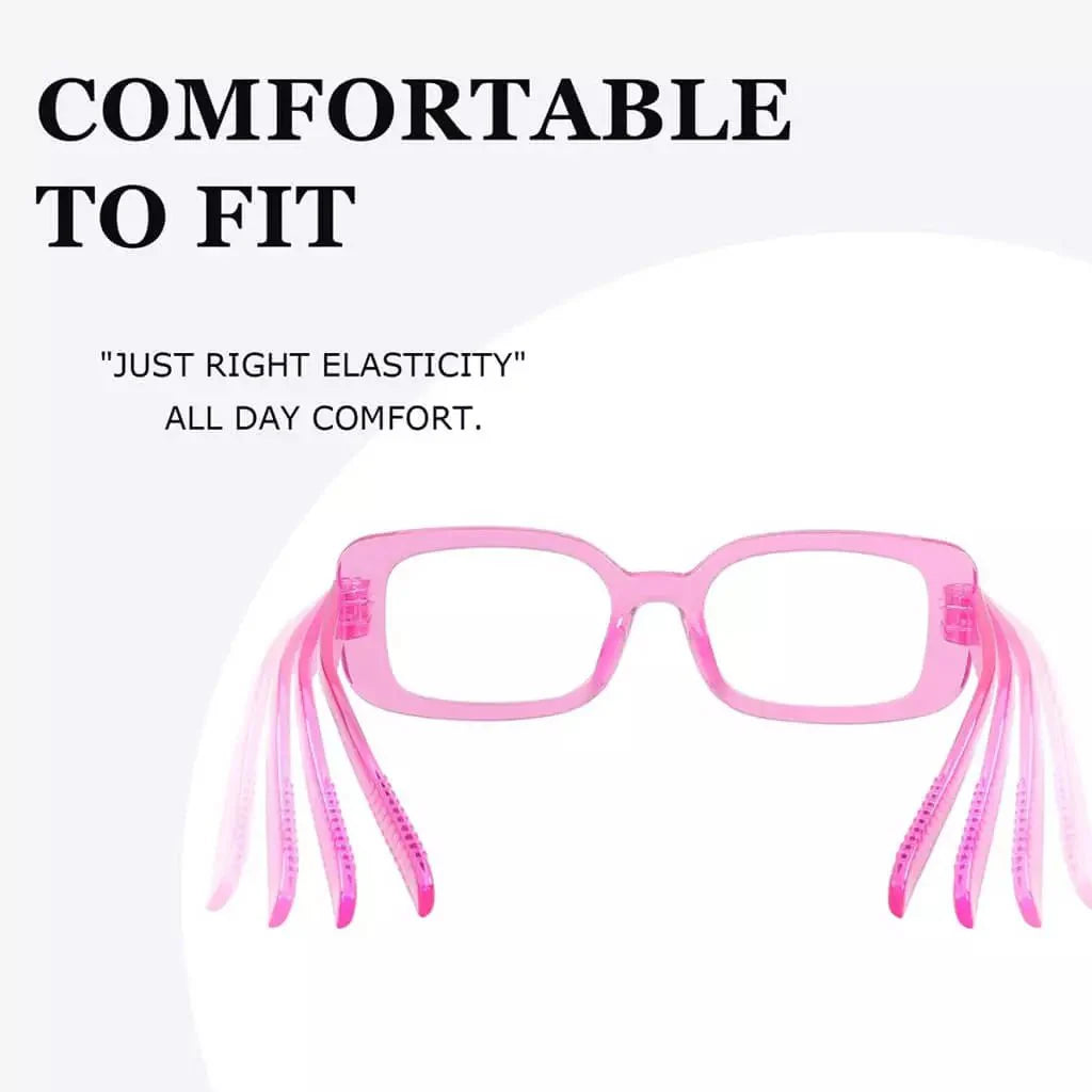 6 Pack Rectangle Screwless Metalless Reading Glasses R2502