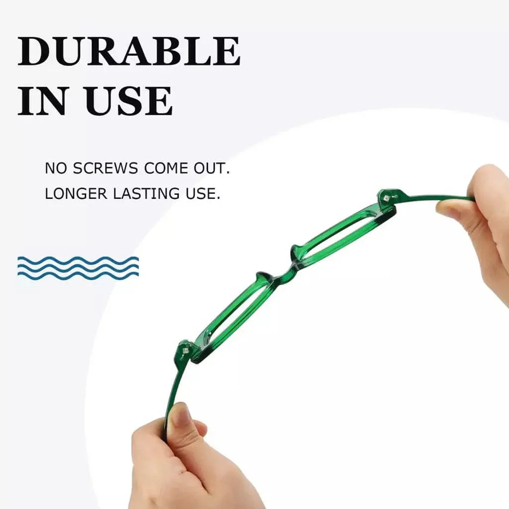 6 Pack Rectangle Screwless Metalless Reading Glasses R2502