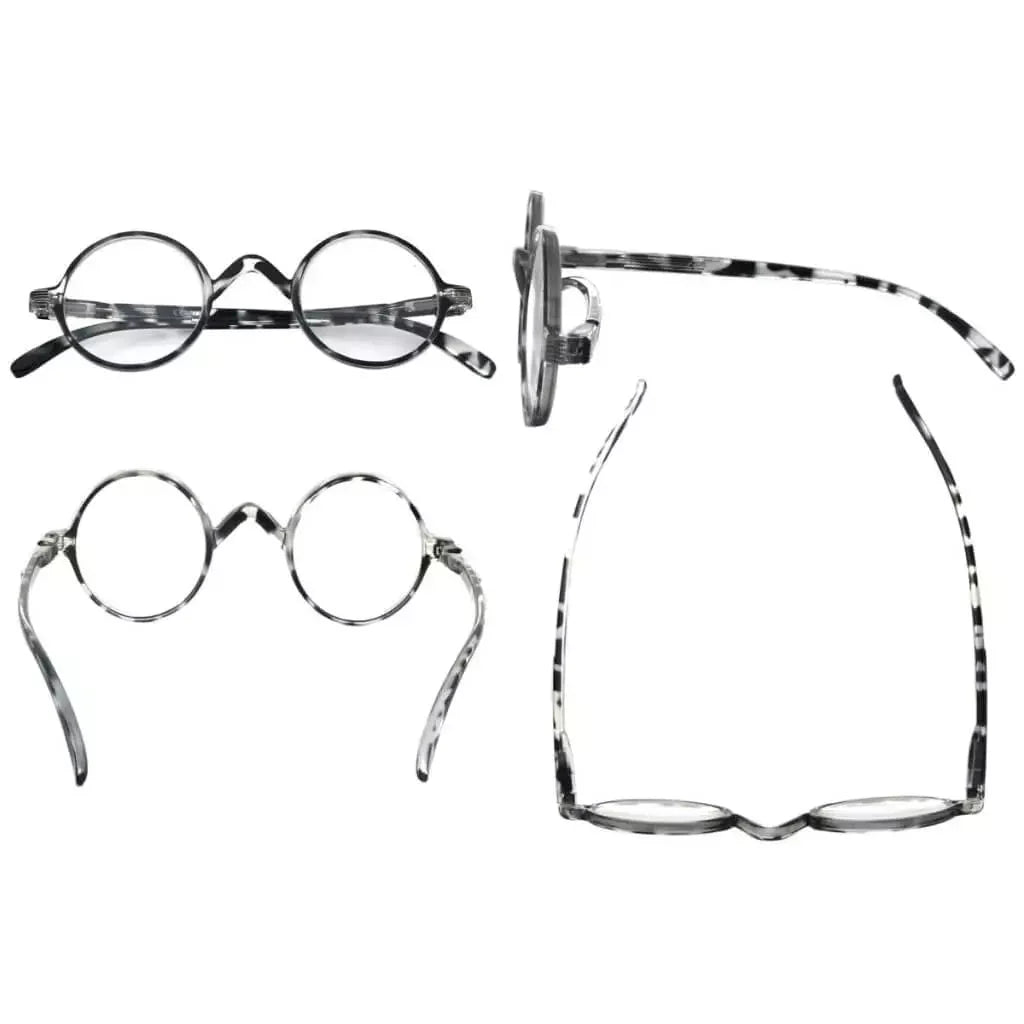 6 Pack Round Professor Reading Glasses R077B