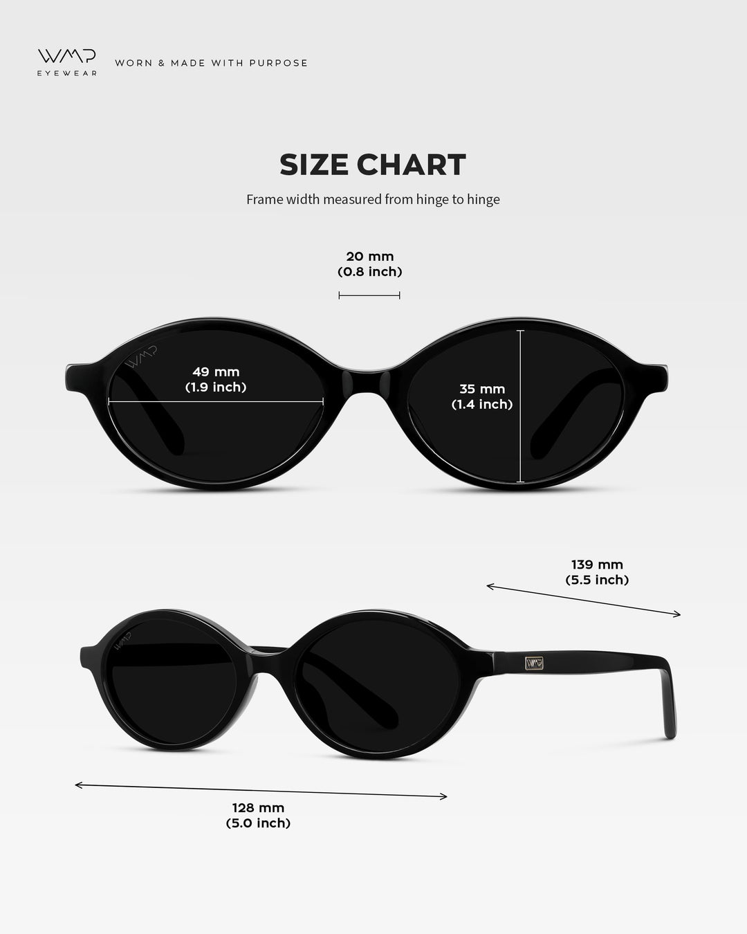 WMP Eyewear – Women’s Trendy Oval Sunglasses: Small Retro Frame, 90s Y2K Style, Perfect for Everyday Wear (Black/Triple Black Lens)