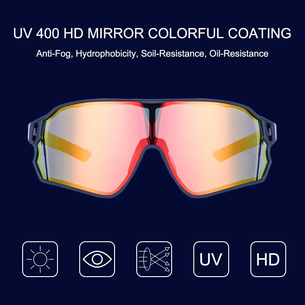 ROCKBROS Polarized Full Lens Sunglasses Cycling Bicycle Glasses Outdoor Sports Eyewear UV400