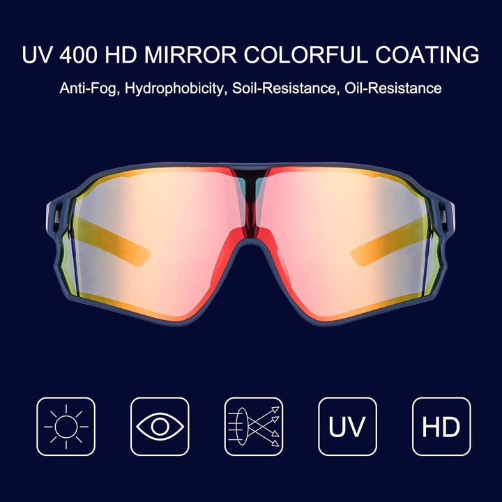 ROCKBROS Polarized Full Lens Sunglasses Cycling Bicycle Glasses Outdoor Sports Eyewear UV400