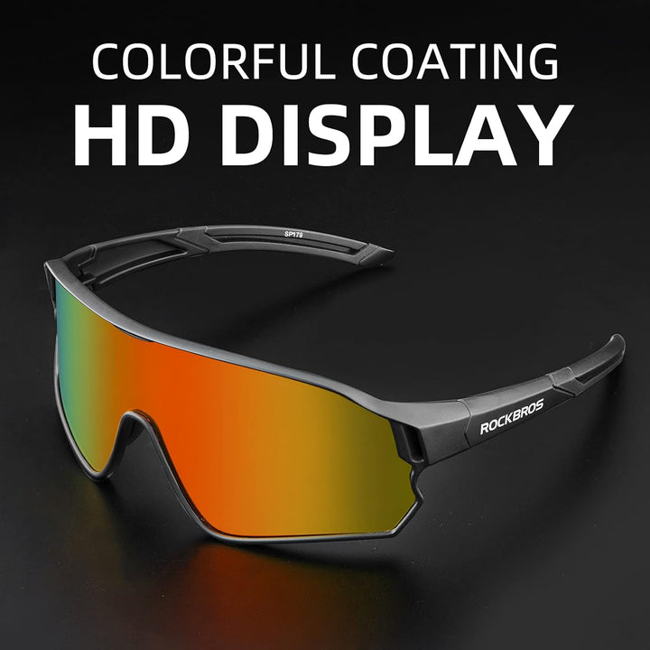 ROCKBROS Polarized Full Lens Sunglasses Cycling Bicycle Glasses Outdoor Sports Eyewear UV400