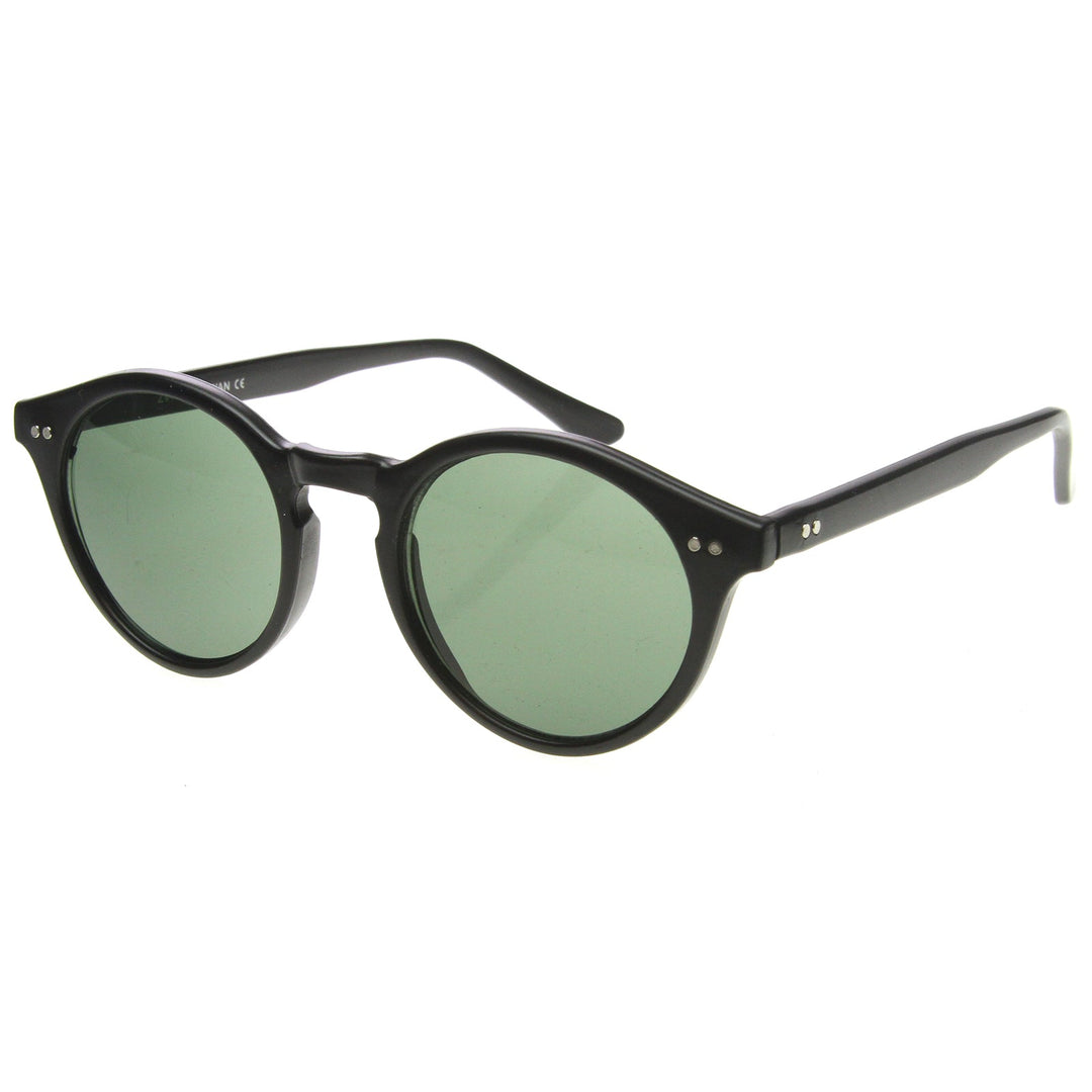 Vintage Inspired Key Hole Round Spectacles P3 Sunglasses 7055