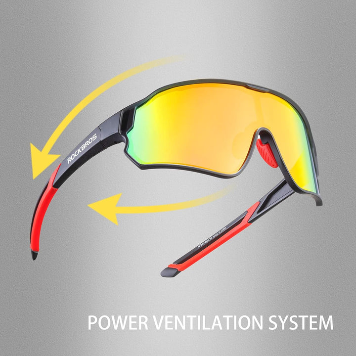 ROCKBROS Polarized Full Lens Sunglasses Cycling Bicycle Glasses Outdoor Sports Eyewear UV400