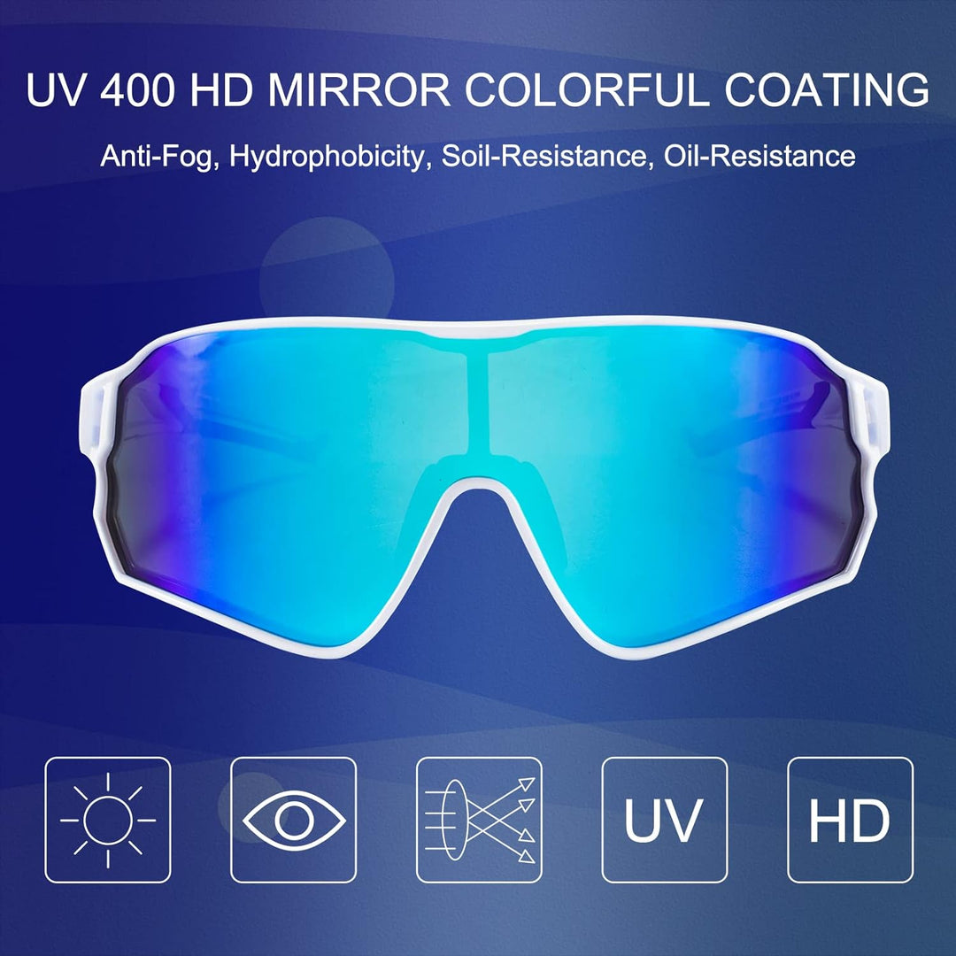 ROCKBROS Polarized Full Lens Sunglasses Cycling Bicycle Glasses Outdoor Sports Eyewear UV400