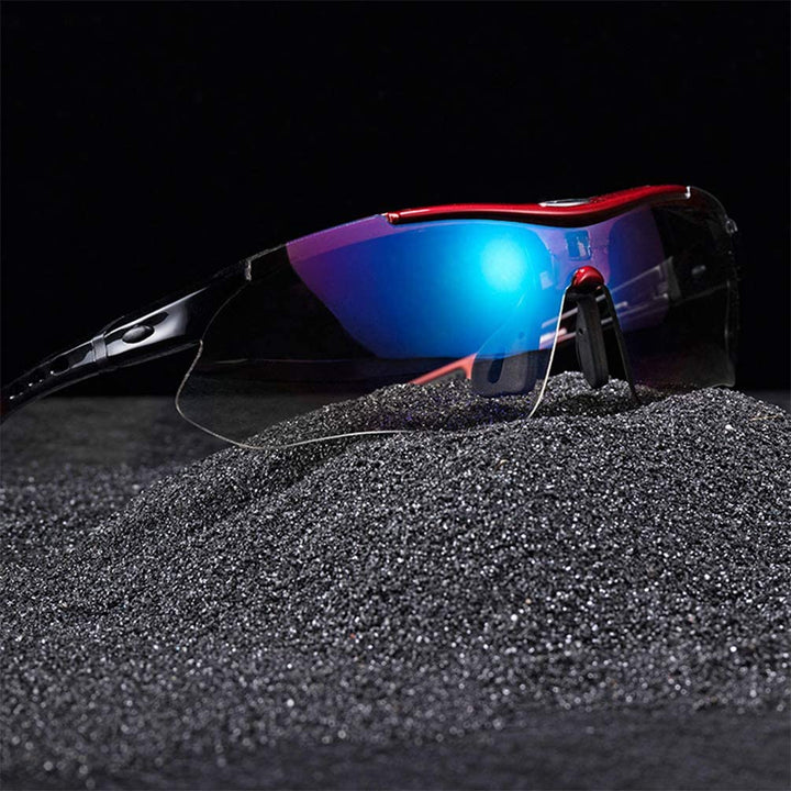 ROCKBROS-Slim Polarized Sports Sunglasses With 4 Interchangeable Lens Cycling Glasses UV400