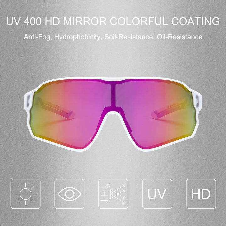 ROCKBROS Polarized Full Lens Sunglasses Cycling Bicycle Glasses Outdoor Sports Eyewear UV400