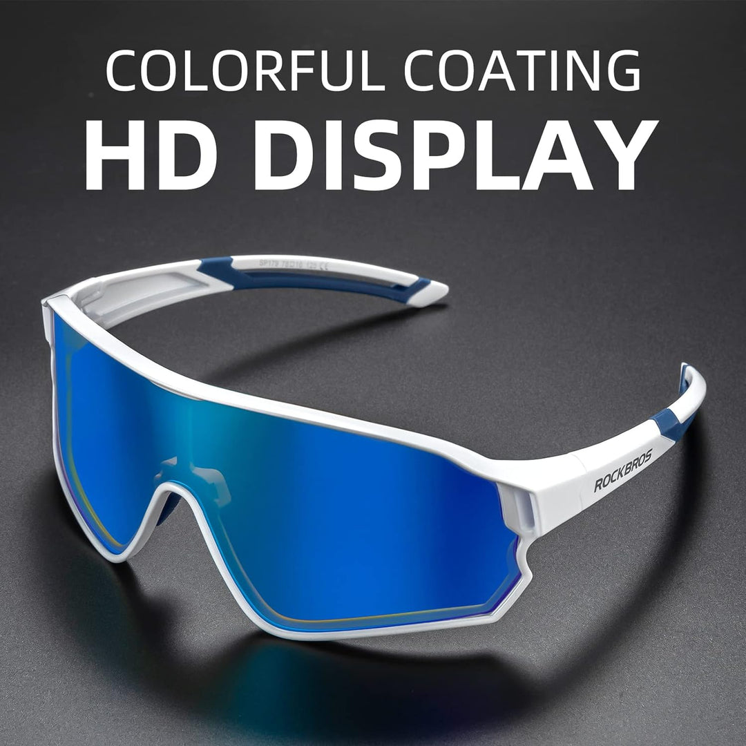 ROCKBROS Polarized Full Lens Sunglasses Cycling Bicycle Glasses Outdoor Sports Eyewear UV400