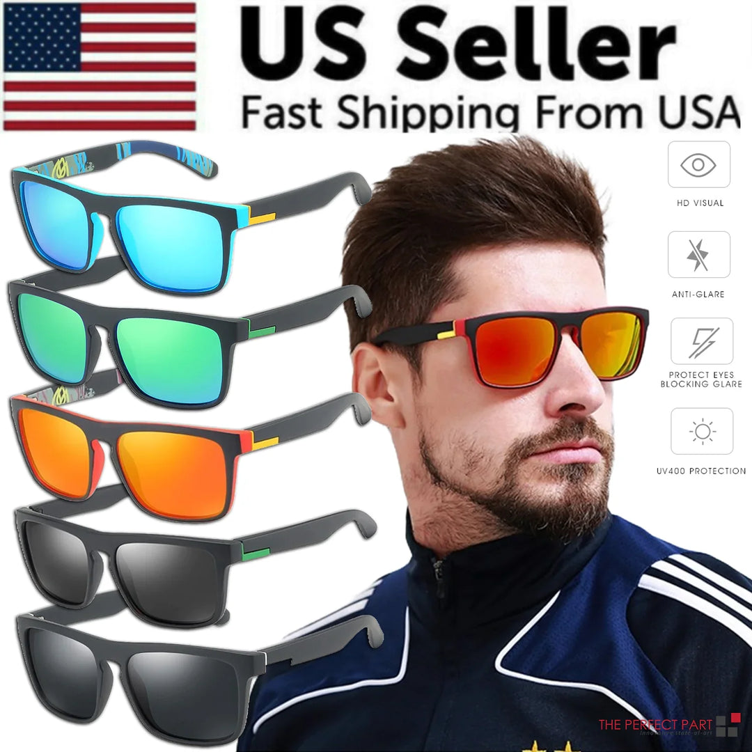 Square Polarized Sunglasses for Outdoor Sports | Driving | Golfing