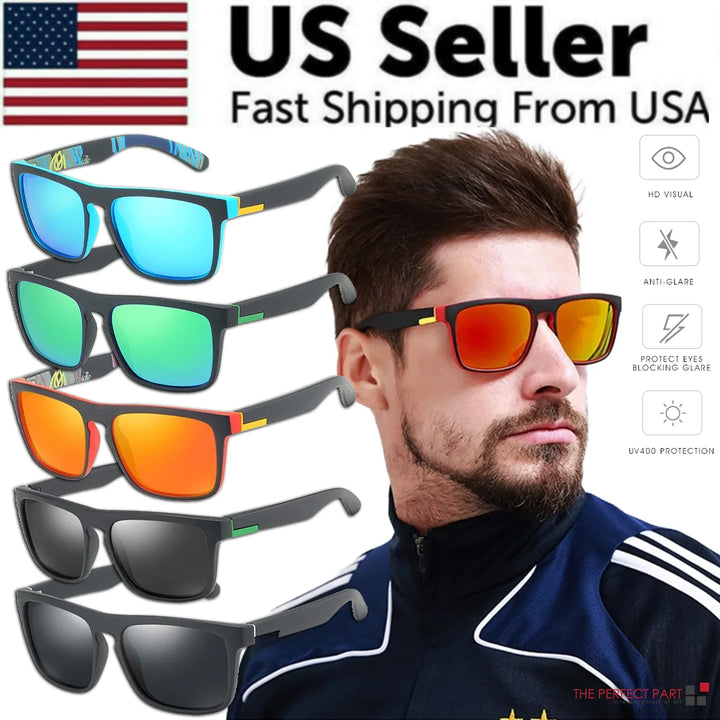Square Polarized Sunglasses for Outdoor Sports | Driving | Golfing