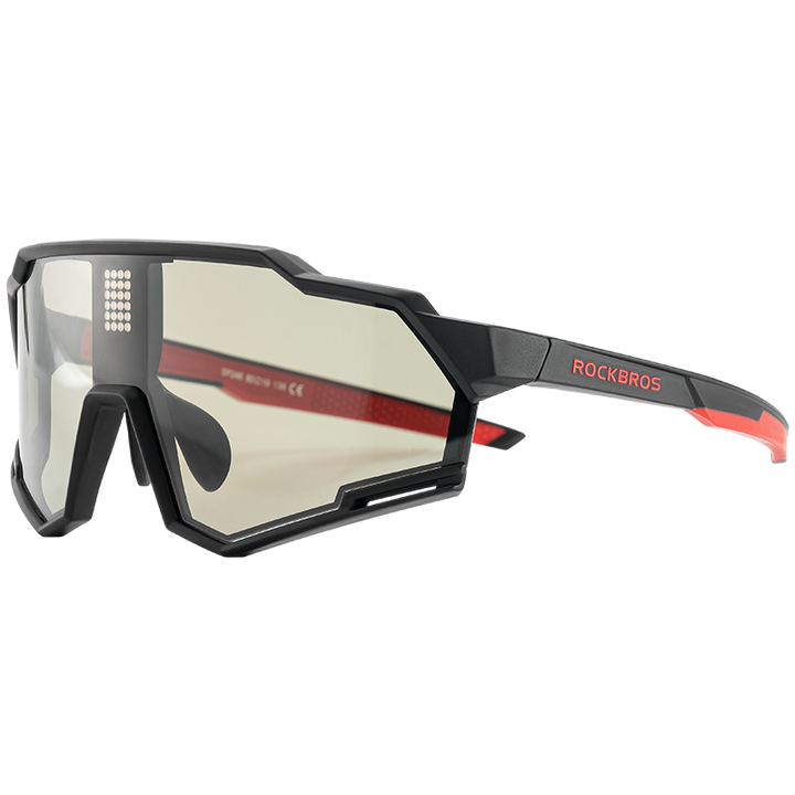 ROCKBROS Cycling Photochromic Glasses Electronic Color Changing SunGlasses Clear