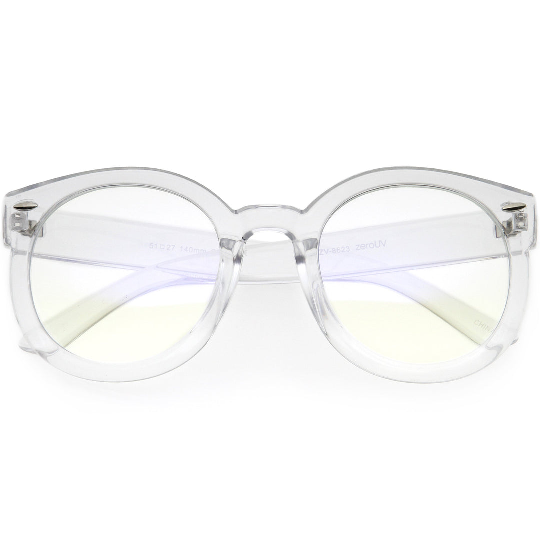 Womens Designer Round Oversize Retro Fashion Sunglasses 8623