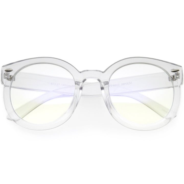 Womens Designer Round Oversize Retro Fashion Sunglasses 8623