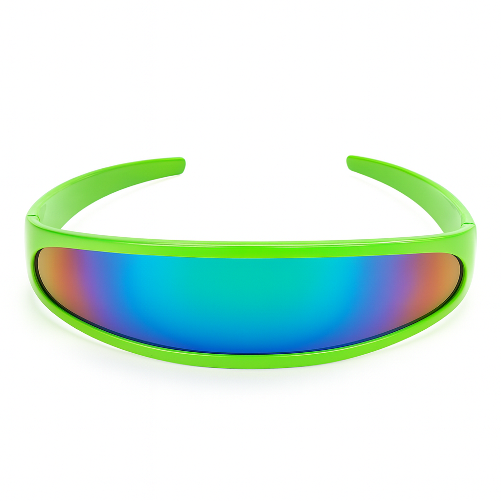 Retro Futuristic 1980's Disco Wrap Around Space Sunglasses 8964