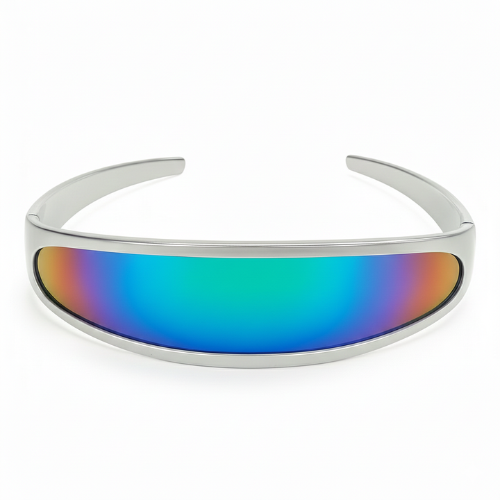 Retro Futuristic 1980's Disco Wrap Around Space Sunglasses 8964