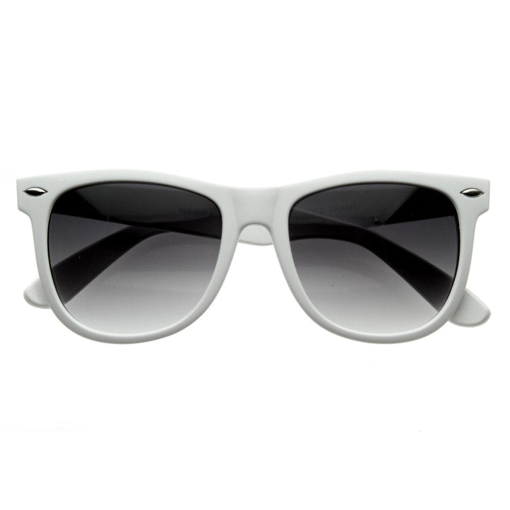 Classic Retro Large Colorful Horned Rim Sunglasses 2767