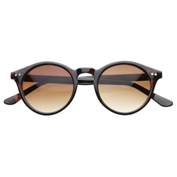 Vintage Inspired Key Hole Round Spectacles P3 Sunglasses 7055