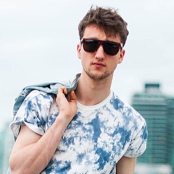 Hipster Super Flat Top Retro Horned Rim Sunglasses 8775